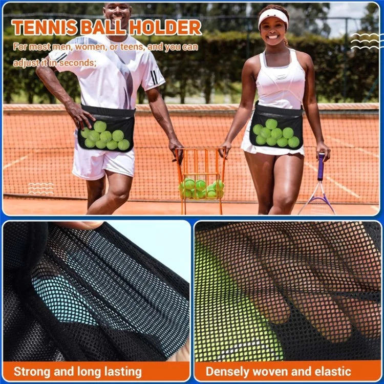 Portable Oxford Cloth Tennis Bag Holder Mesh Fanny Pack Phone Keys Storage Waist Bag