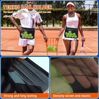 Portable Oxford Cloth Tennis Bag Holder Mesh Fanny Pack Phone Keys Storage Waist Bag