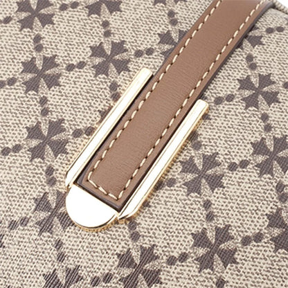 BAELLERRY N8908 Dual Zipper PU Leather Women Crossbody Bag Cards Phone Storage Bag