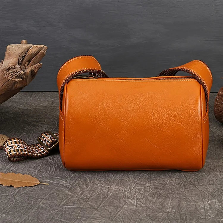 Y7215 Ladies Cowhide Leather Crossbody Bag Women Travel Handbag Shoulder Bag
