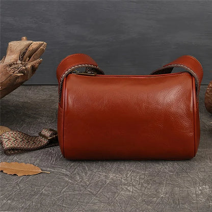 Y7215 Ladies Cowhide Leather Crossbody Bag Women Travel Handbag Shoulder Bag