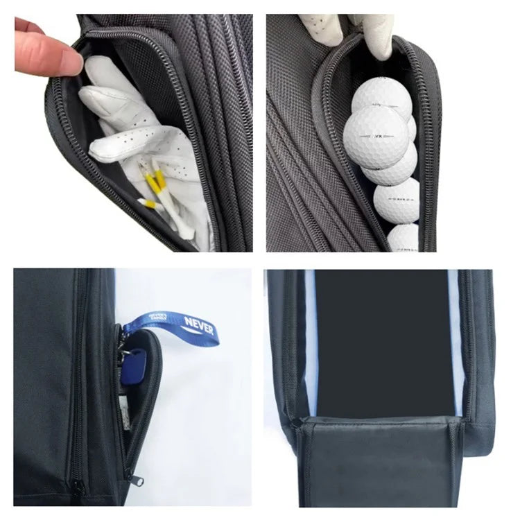 KG0228 Sport Shoes Zipper Storage Bag 600D Oxford Cloth Golf Balls Carrying Tote Bag