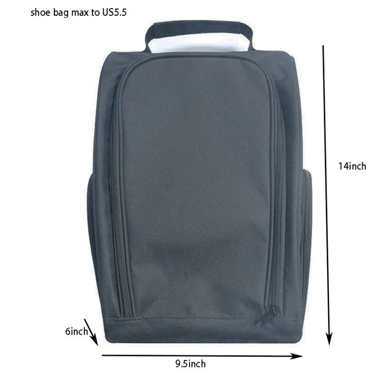 KG0228 Sport Shoes Zipper Storage Bag 600D Oxford Cloth Golf Balls Carrying Tote Bag