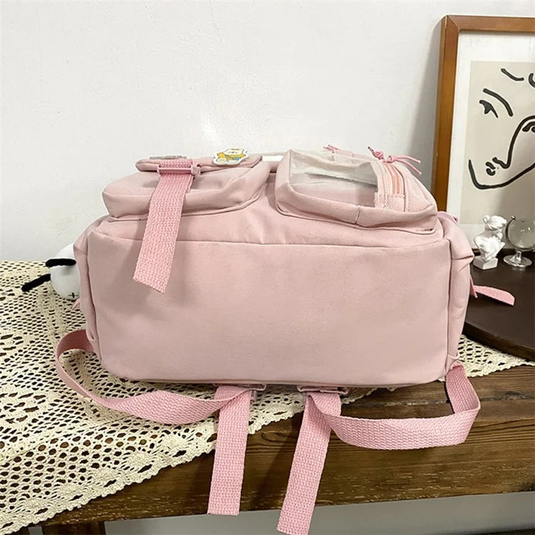 Nylon Backpack Students School Book Bag Travel Shoulders Bag