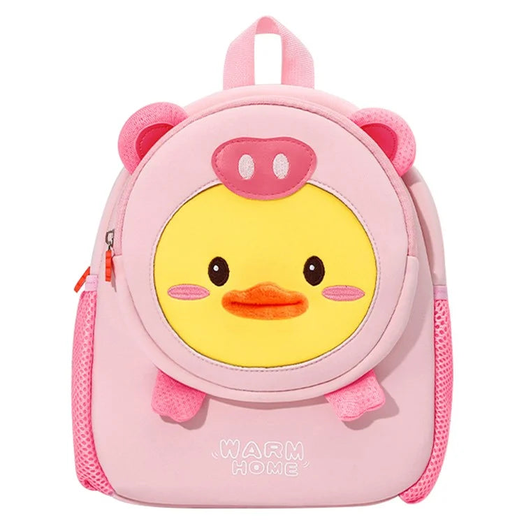 Children's Backpack Neoprene SBR Kids Anti-Lost Students School Book Bag with 3D Cartoon Decor, Size: L