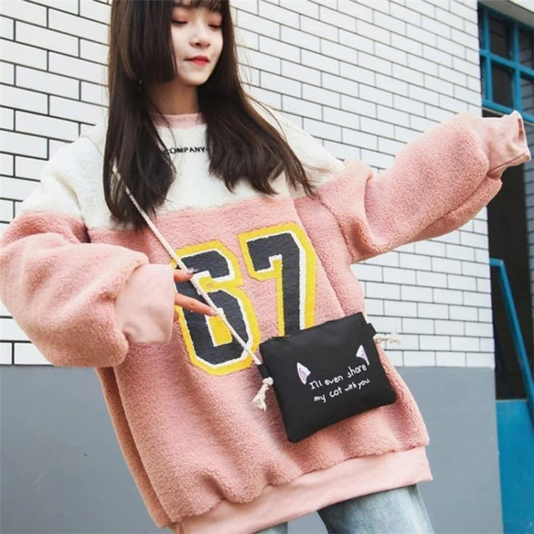 4Pcs Casual Student School Backpack Set Tote Sling Shoulder Bag Pencil Case Canvas Travel Bag Kit