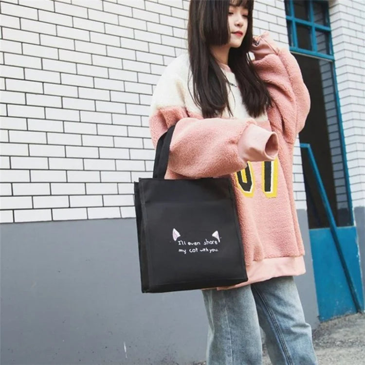 4Pcs Casual Student School Backpack Set Tote Sling Shoulder Bag Pencil Case Canvas Travel Bag Kit