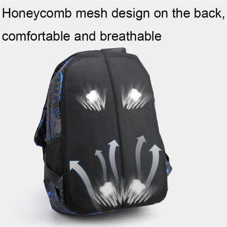 3Pcs / Set Nylon Large Capacity Schoolbag Travel Backpack Shoulder Bag Pencil Case