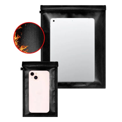 Signal Shielding Fireproof Bag Waterproof Fireproof Document Pouch Large / Small Safe Storage Bag Set