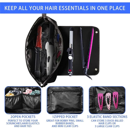 For Dyson Hair Straightener Curling Iron Hair Styling Tool Storage Bag Polyester Carrying Bag