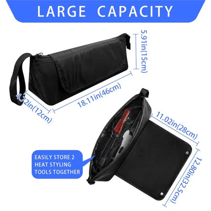 For Dyson Hair Straightener Curling Iron Hair Styling Tool Storage Bag Polyester Carrying Bag