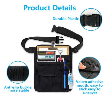 Canvas Restaurant Bar Waiter Order Waist Bag Adjustable Waistband Cash Bill Storage Bag