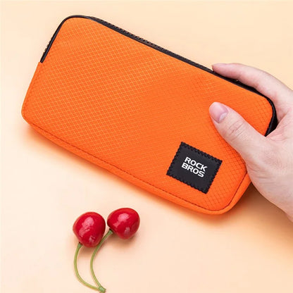 ROCKBROS L001 Nylon Phone Zipper Bag Earphone Cash Keys Storage Bag