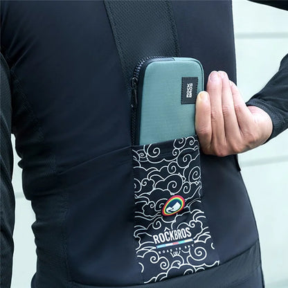 ROCKBROS L001 Nylon Phone Zipper Bag Earphone Cash Keys Storage Bag