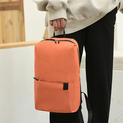 Large Capacity Student Backpack Portable Canvas Schoolbag Travel Computer Laptop Shoulder Bag