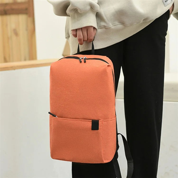Large Capacity Student Backpack Portable Canvas Schoolbag Travel Computer Laptop Shoulder Bag