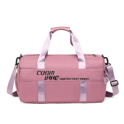 Large Capacity Oxford Cloth Waterproof Fitness Tote Crossbody Bag Travel Luggage Bag