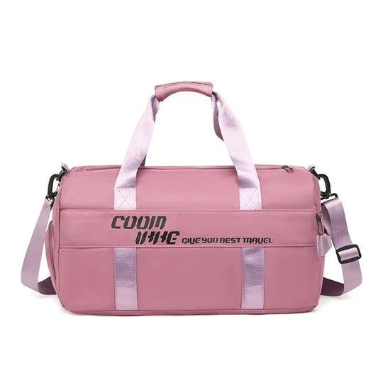 Large Capacity Oxford Cloth Waterproof Fitness Tote Crossbody Bag Travel Luggage Bag
