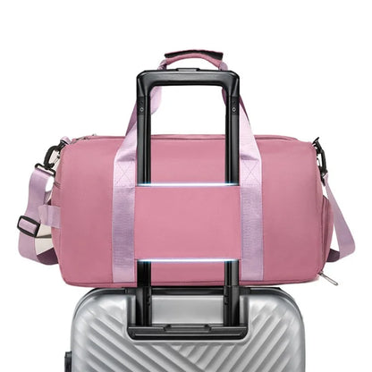 Large Capacity Oxford Cloth Waterproof Fitness Tote Crossbody Bag Travel Luggage Bag