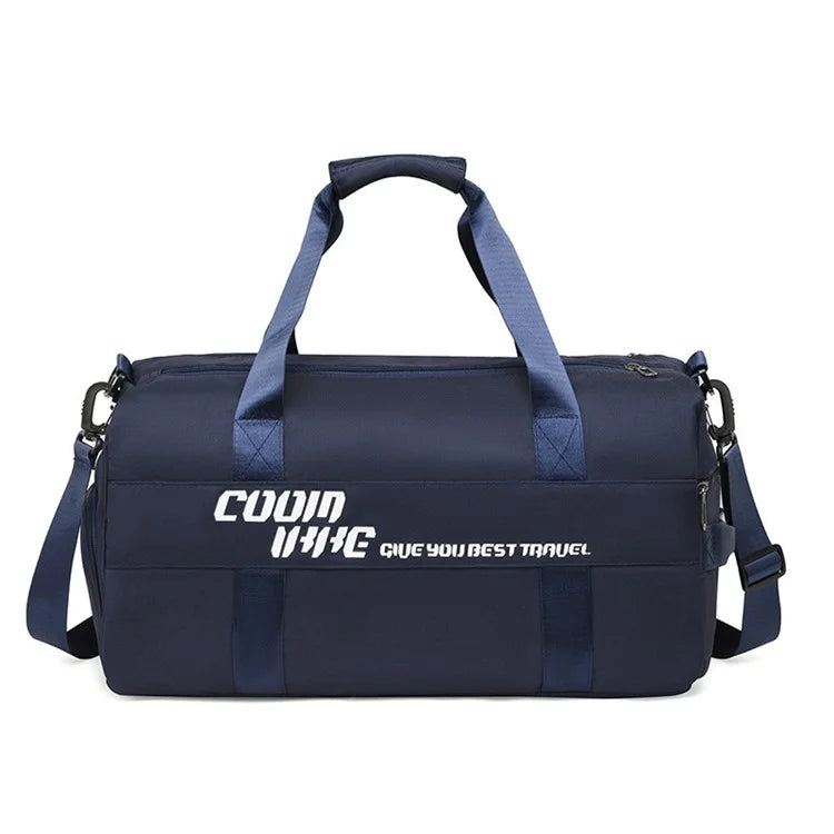 Large Capacity Oxford Cloth Waterproof Fitness Tote Crossbody Bag Travel Luggage Bag