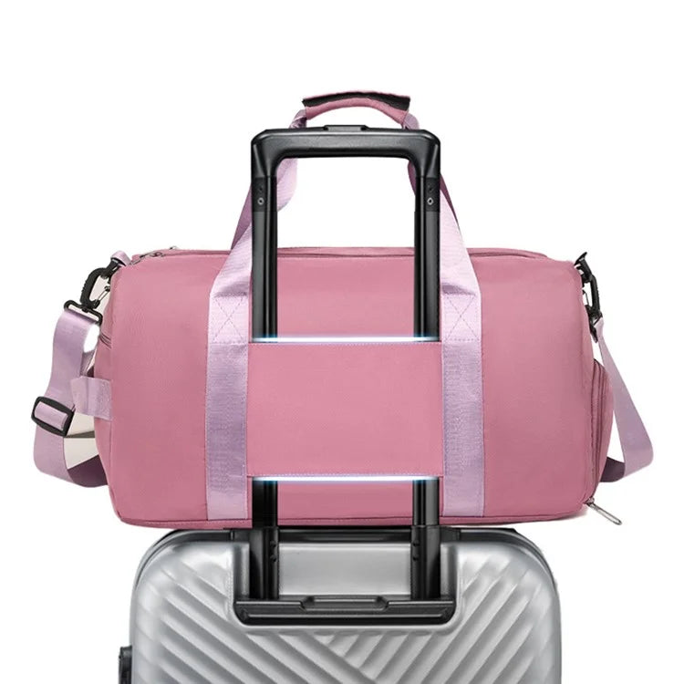 Large Capacity Oxford Cloth Waterproof Fitness Tote Crossbody Bag Travel Luggage Bag