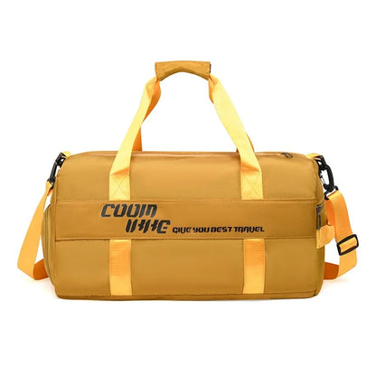 Large Capacity Oxford Cloth Waterproof Fitness Tote Crossbody Bag Travel Luggage Bag