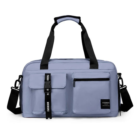 Dry Wet Separation Gym Bag Waterproof Oxford Cloth Travel Tote Bag with Shoes Compartment