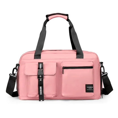 Dry Wet Separation Gym Bag Waterproof Oxford Cloth Travel Tote Bag with Shoes Compartment