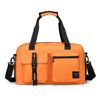 Dry Wet Separation Gym Bag Waterproof Oxford Cloth Travel Tote Bag with Shoes Compartment