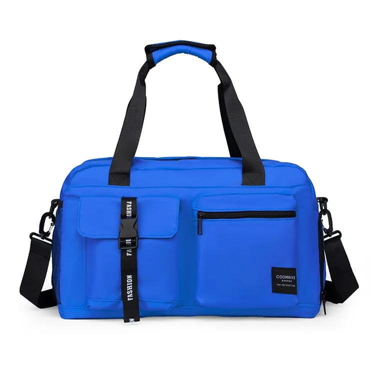 Dry Wet Separation Gym Bag Waterproof Oxford Cloth Travel Tote Bag with Shoes Compartment