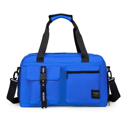 Dry Wet Separation Gym Bag Waterproof Oxford Cloth Travel Tote Bag with Shoes Compartment