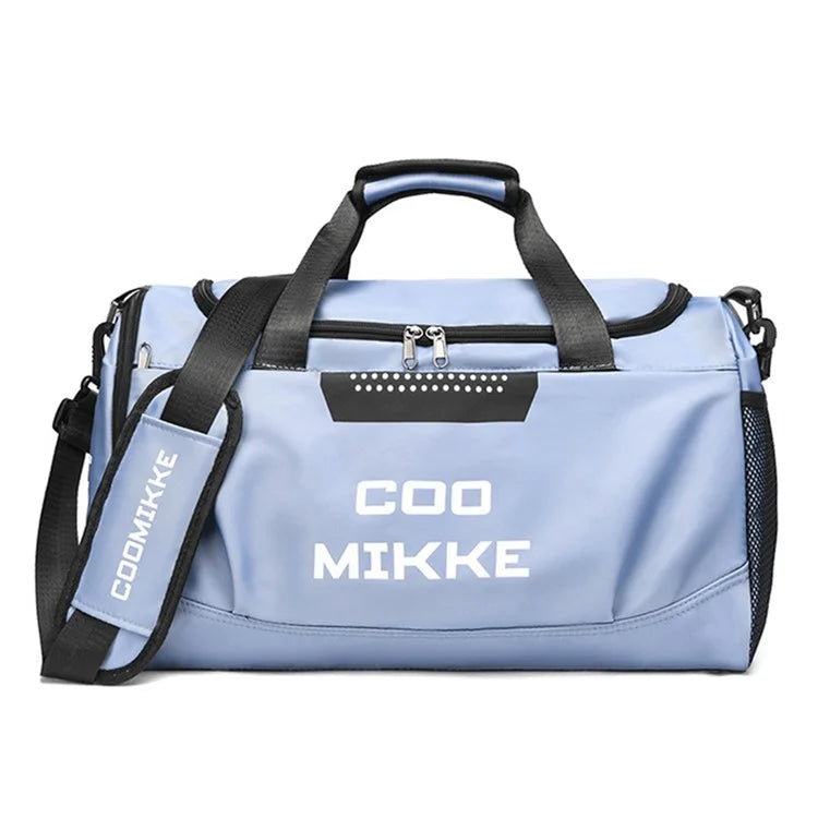 Oxford Cloth Sports Gym Bag Duffel Bag Weekend Overnight Shoulder Bag with Wet Dry Separation Pocket