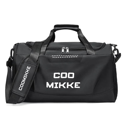 Oxford Cloth Sports Gym Bag Duffel Bag Weekend Overnight Shoulder Bag with Wet Dry Separation Pocket