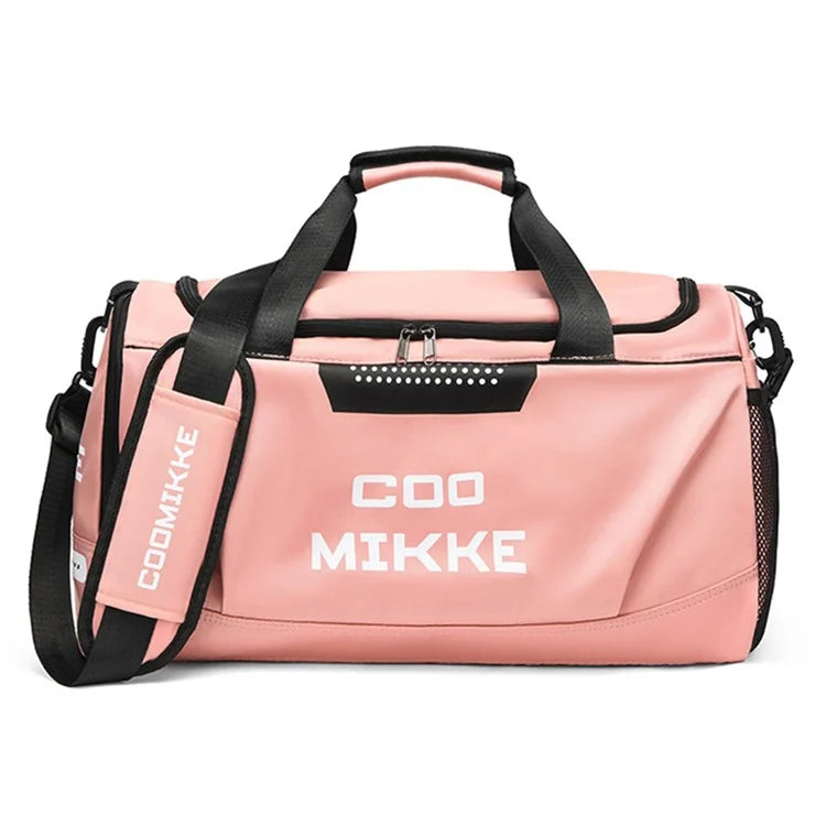 Oxford Cloth Sports Gym Bag Duffel Bag Weekend Overnight Shoulder Bag with Wet Dry Separation Pocket