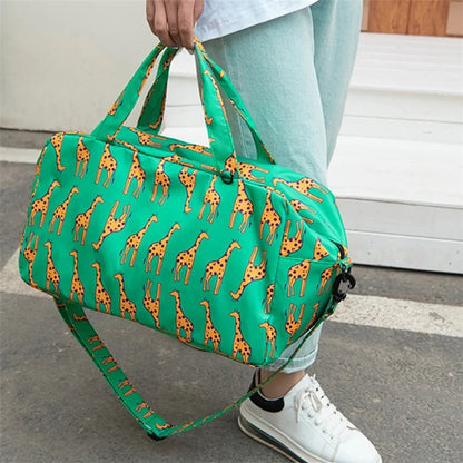 Dry Wet Separation Travel Bag Waterproof Oxford Cloth Portable Luggage Tote Carry Bag