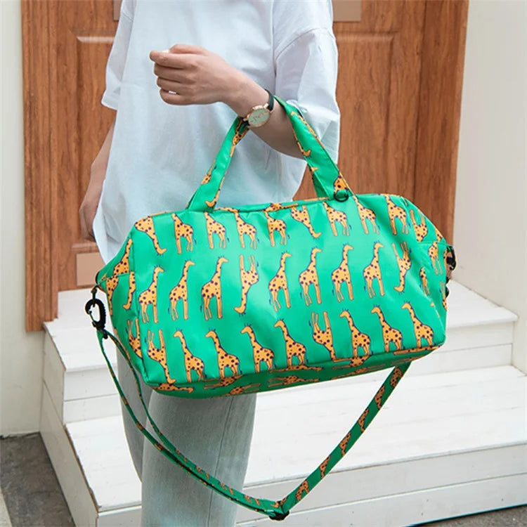Dry Wet Separation Travel Bag Waterproof Oxford Cloth Portable Luggage Tote Carry Bag