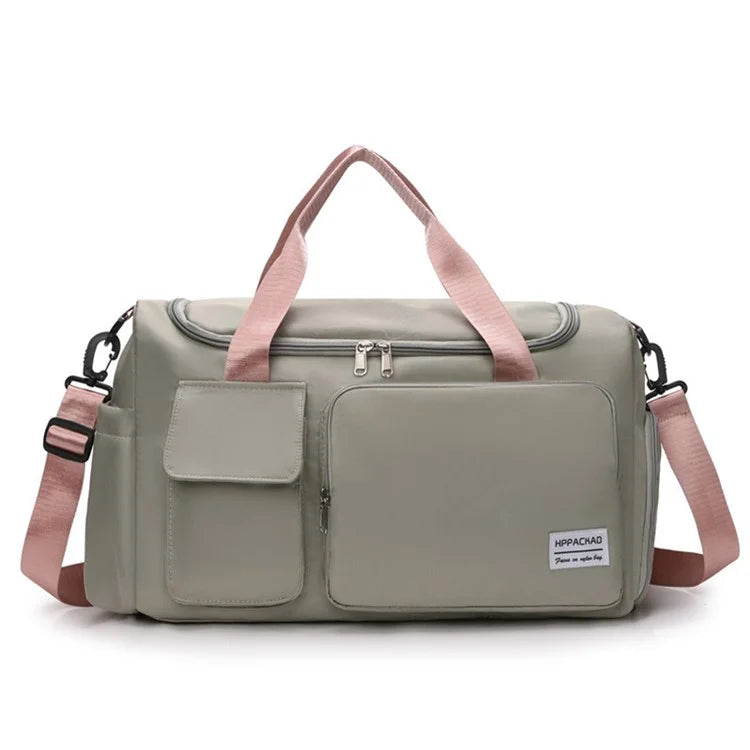 Stylish Oxford Cloth Waterproof Sport Fitness Tote Crossbody Bag Travel Luggage Bag