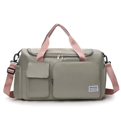 Stylish Oxford Cloth Waterproof Sport Fitness Tote Crossbody Bag Travel Luggage Bag