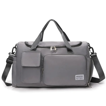 Stylish Oxford Cloth Waterproof Sport Fitness Tote Crossbody Bag Travel Luggage Bag