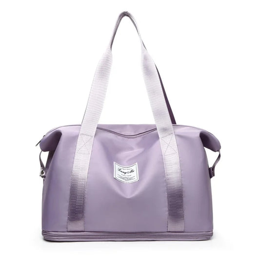 Oxford Cloth Duffel Bag Weekend Overnight Shoulder Bag Sports Gym Handbag