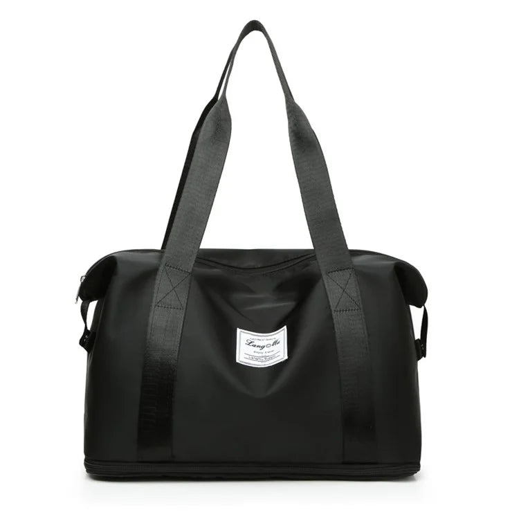 Oxford Cloth Duffel Bag Weekend Overnight Shoulder Bag Sports Gym Handbag