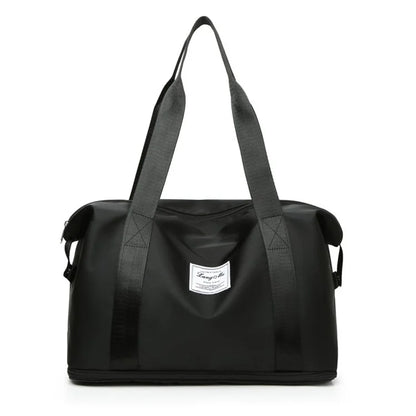 Oxford Cloth Duffel Bag Weekend Overnight Shoulder Bag Sports Gym Handbag