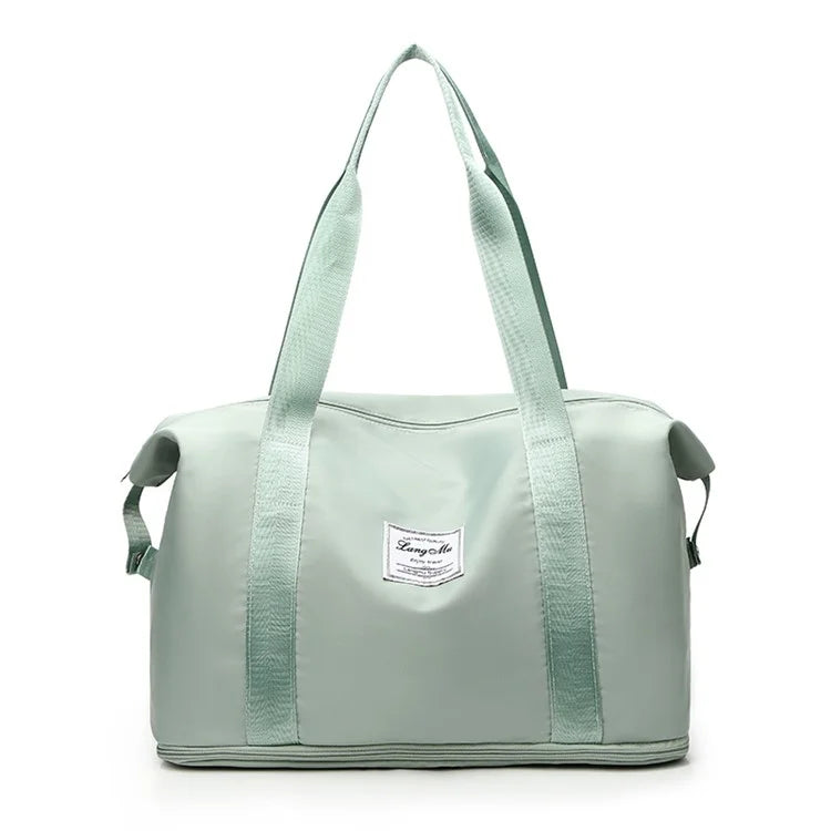 Oxford Cloth Duffel Bag Weekend Overnight Shoulder Bag Sports Gym Handbag