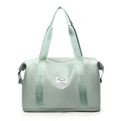 Oxford Cloth Duffel Bag Weekend Overnight Shoulder Bag Sports Gym Handbag