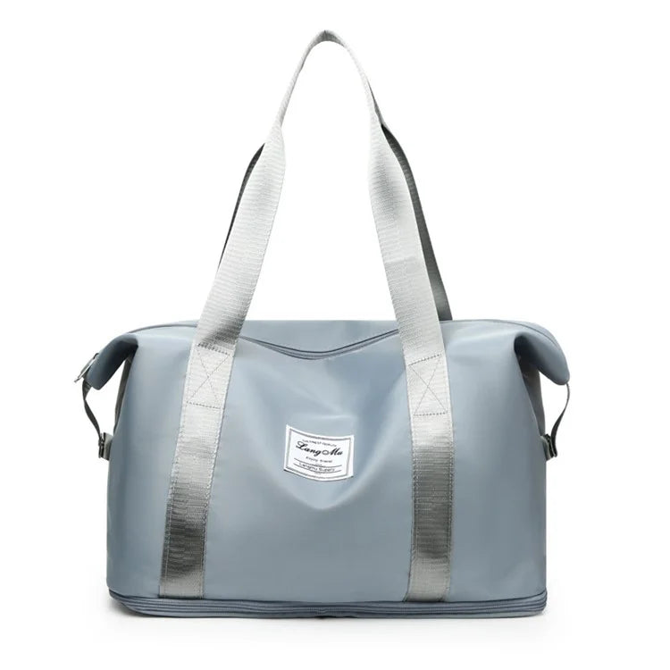 Oxford Cloth Duffel Bag Weekend Overnight Shoulder Bag Sports Gym Handbag