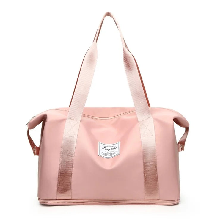 Oxford Cloth Duffel Bag Weekend Overnight Shoulder Bag Sports Gym Handbag
