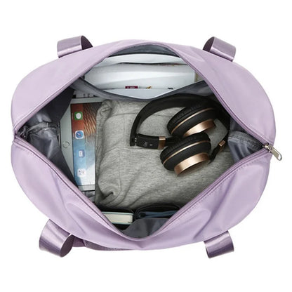 Oxford Cloth Duffel Bag Weekend Overnight Shoulder Bag Sports Gym Handbag