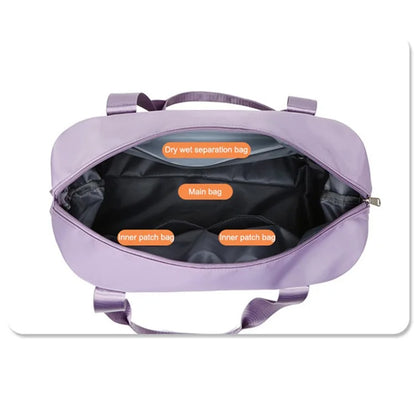 Oxford Cloth Duffel Bag Weekend Overnight Shoulder Bag Sports Gym Handbag