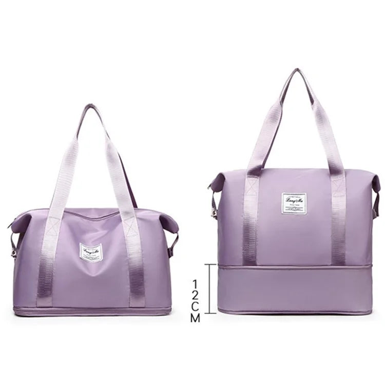 Oxford Cloth Duffel Bag Weekend Overnight Shoulder Bag Sports Gym Handbag