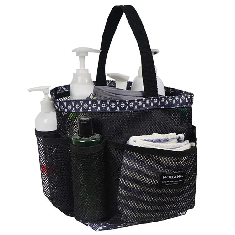 NOBANA Portable Mesh Basket Shower Caddy Tote Bag for Outdoor Shower Beach College Dorm Room
